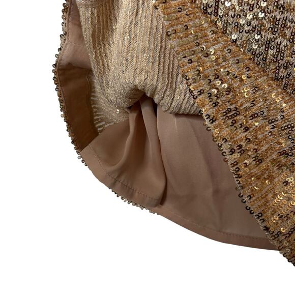 In the Mood for Love Elisa Sequin Gold Dress size XS - Picture 5 of 6